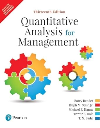 Quantitative Analysis For Management