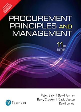 Procurement Principles & Management
