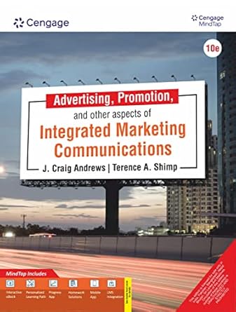 Advertising Promotion & Other Aspects Of Integrated Marketing Communications