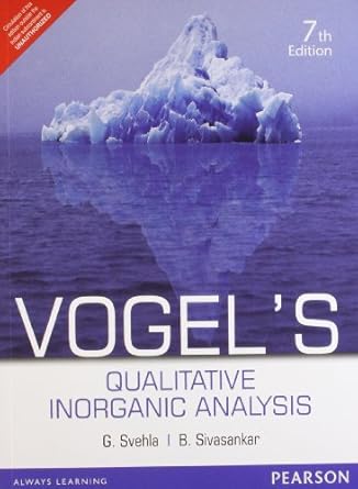 Vogel'S Qualitative Inorganic Analysis