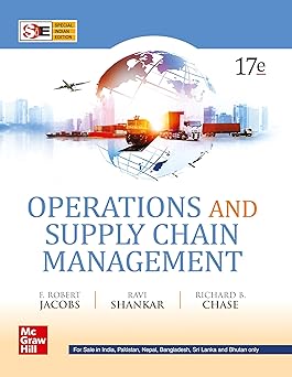 Operations And Supply Chain Management