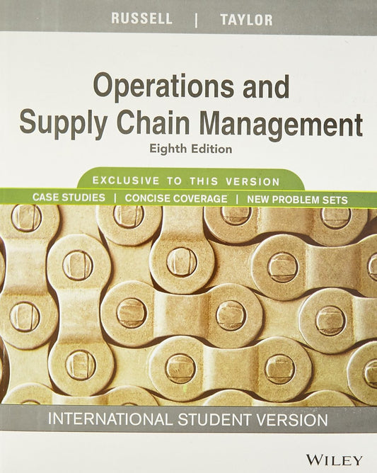 Operations and Supply Chain Management